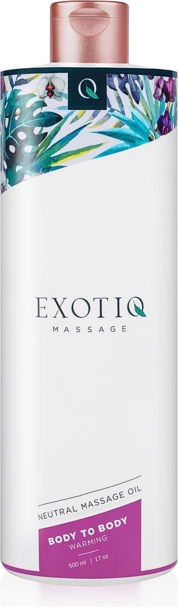 Exotiq - Body to Body Verwarmende Massageolie - Massage Olie voor een Ontspannende Massage - Langdurige Werking en Extra Zacht - 500 ml — afbeelding 1