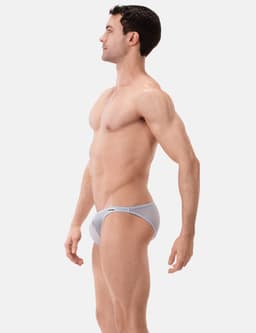 Barcode Berlin Reigi Brief Bluebeige - MAAT XL - Erotisch Heren Ondergoed - Slip voor Man - Sexy mannen Slip — thumbnail 2