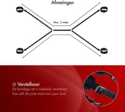 Bondage set - BDSM set - Enkelboeien - Seksspeeltjes voor koppel -  Seksspeeltjes - Bondage touw - Handboeien seks - Erotiek toys — thumbnail 9