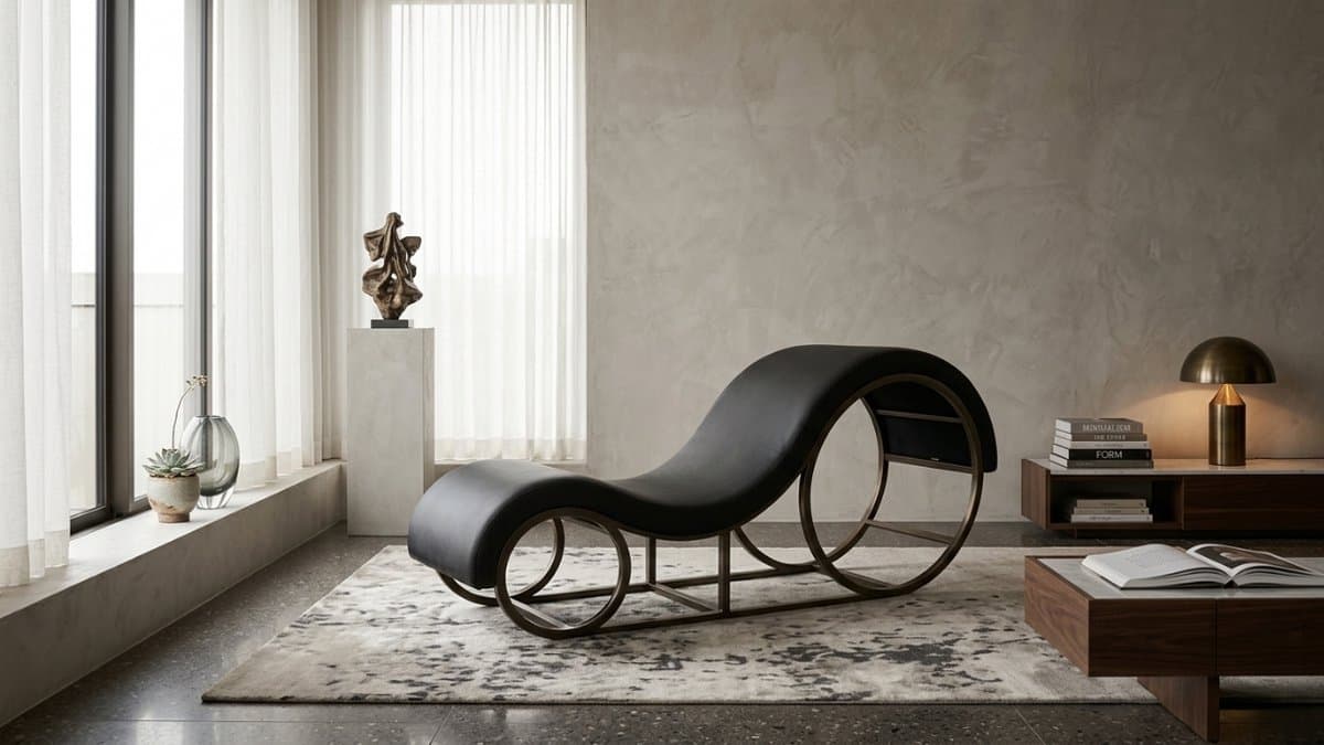sex tantra kamasutra chair relax positie bank rood Vega leer — afbeelding 1