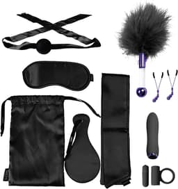 Doc Johnson De VIP Room - BDSM Premium Set erotische geschenkset - Zwart — thumbnail 1