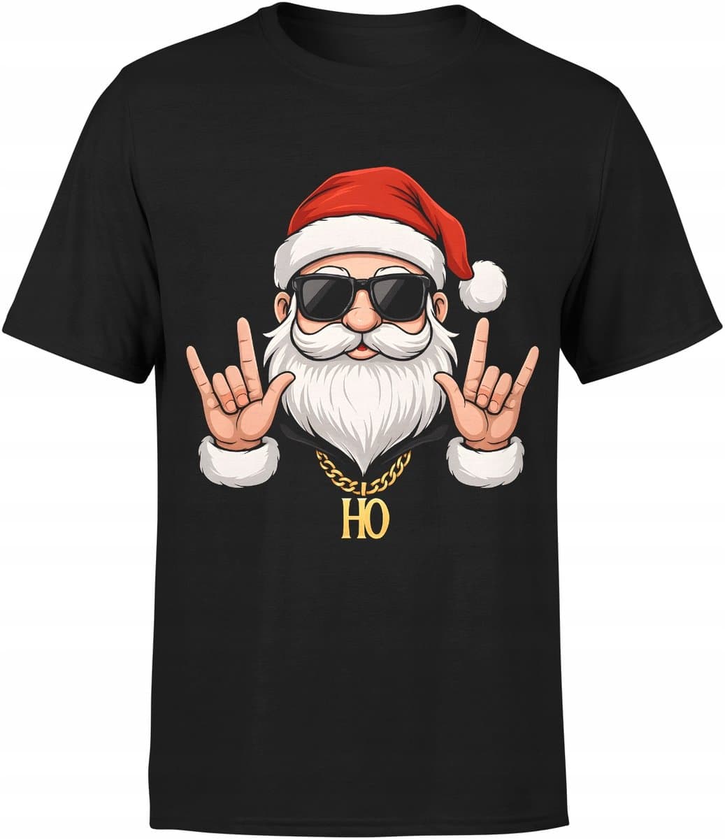 JHK - Erotisch Shirt - Rockende Kerstman - Ho Metal Print - 100% Katoen — afbeelding 1