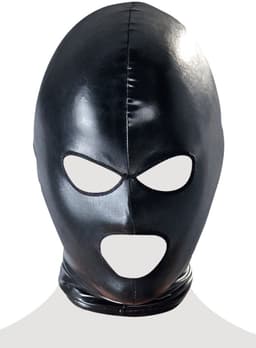 Bad Kitty – Bondage Masker Open Ogen en Mond voor de Gewillige Onderdaan – Zwart — thumbnail 5