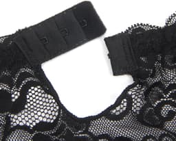 Zeloria Erotische Lingerie Jarretelgordel met Bijpassende Slip – Luxe Kant – Zwart – M/L — thumbnail 5