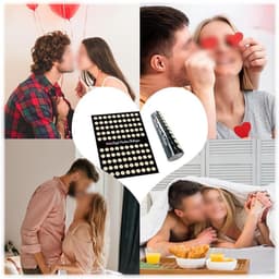 MK Stoer - Valentijnsdag Krasposter - Romantisch Cadeau - 100 Krassposities - Challenge - Koppel Cadeauset - Geliefden - Mini Formaat - Rood - Geschikt voor Valentijnsdag - Geliefden Cadeau met Posters — thumbnail 6