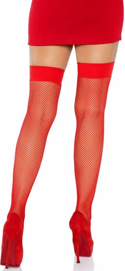 Nylon Fishnet Thigh Highs — thumbnail 3