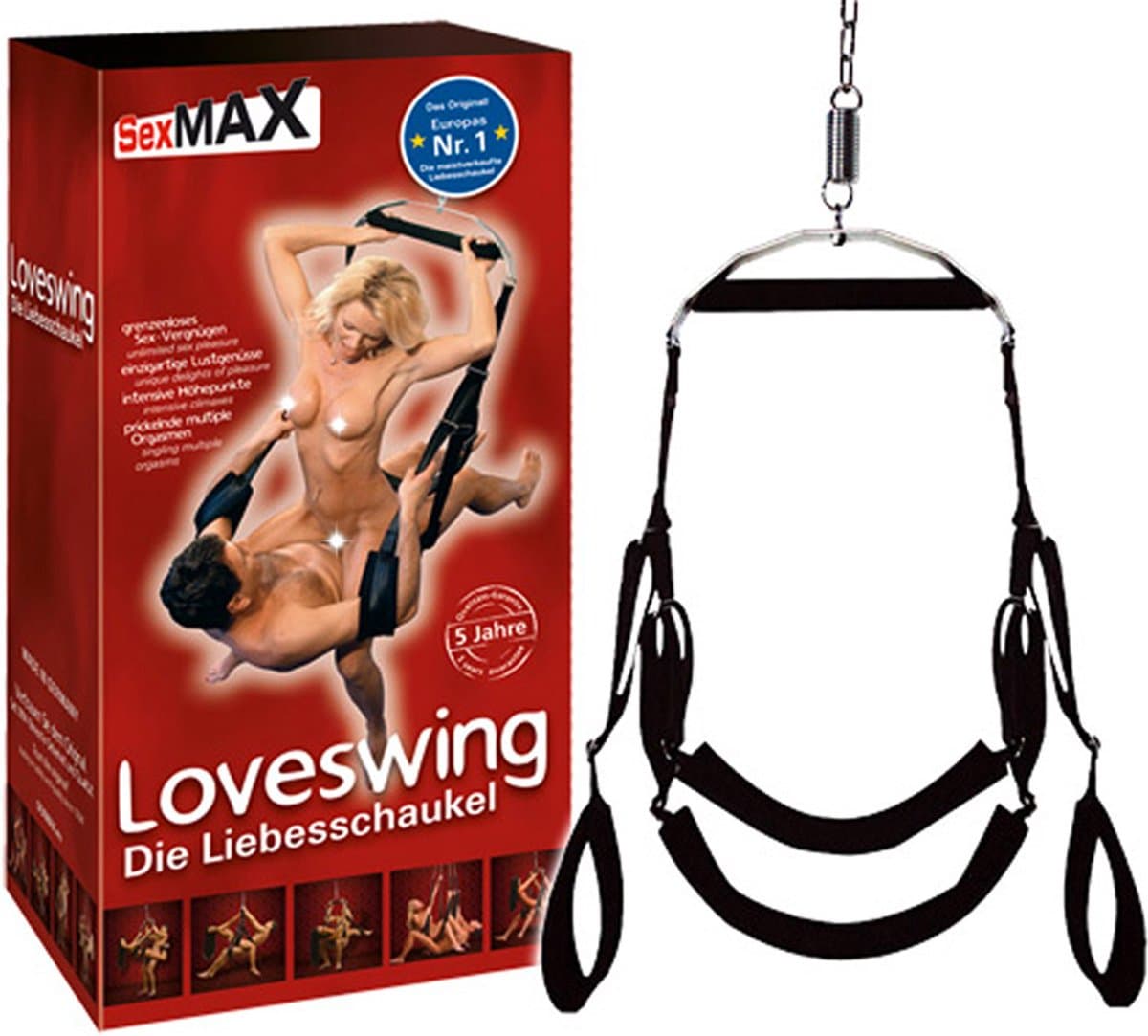 Joy Division Love Swing Seksschommel - Zwart — afbeelding 1