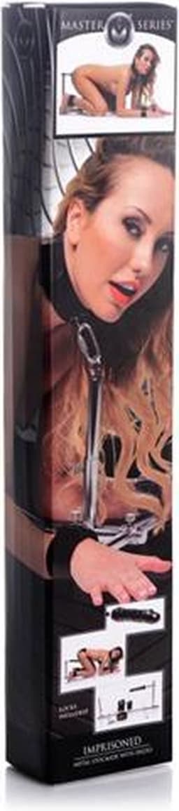 XR Brands - Master Series - Imprisoned Metal Stockade with Dildo - Black — thumbnail 3