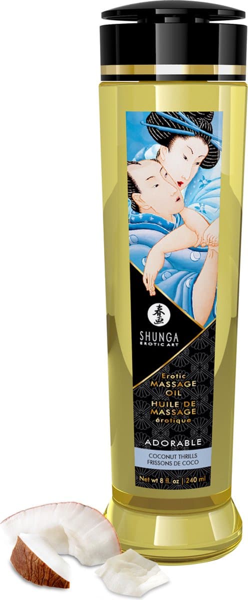 Shunga - Massageolie - Kokosnoot — afbeelding 1