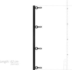 Verstelbare Spreidstang - Zwart — thumbnail 3