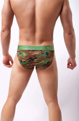Heren camouflage slip - Satijnen string - Erotische heren ondergoed - Boxer - Elastisch - Goede kwaliteit — thumbnail 2
