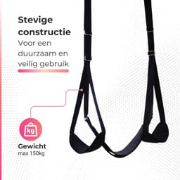 Intenz® Sex Schommel + Gratis Zweepje - Sex Swing - Love swing - Seksspeeltjes voor koppel - Seksschommel - BDSM - Sex toys — thumbnail 3