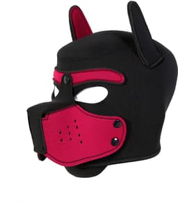 Fixxx - Hondenmasker - Puppy Hood - Zwart/Roze — thumbnail 1