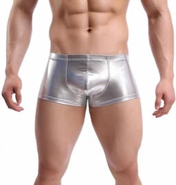 Heren Ondergoed met Metallic Glans - Sexy Boxershort voor Mannen - Elastische Lage Taille - Verleidelijke Mannen Slip — thumbnail 1