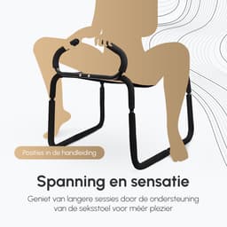 Intimate Desires® LoveSeat - Seksstoel met Handvaten - BDSM - Sex chair - Seksmeubel voor koppels - Verlichtende Werking — thumbnail 2