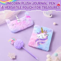 Magische Eenhoorn Cadeauset voor Meisjes van 4 tot 10 Jaar – Drinkflessen, Knuffelkussens en Meer – Perfect voor Verjaardag, Kerst en Speciale Gelegenheden — thumbnail 4