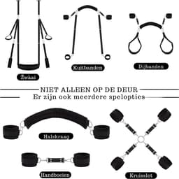 VIN® Sex Schommel - Sex Swing Extra Stevig – Seksschommel – Seksspeeltjes voor Koppel – Seks Schommel BDSM – Erotiek Toys - Sex Sling – Love Swing – Discreet Verpakt - Zwart — thumbnail 2