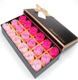 Luxe Rode Rozen Geurzeep Cadeauset | 18 Stuks in Geschenkdoos | Decoratie & Badproduct — thumbnail 4