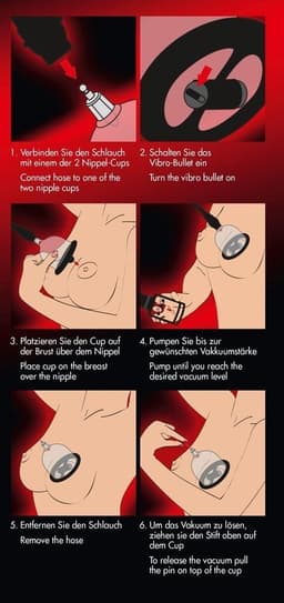 Bad Kitty – Zuignappen voor Tepels met Handpomp en Vibratie Kogels voor de Tintelende Sensatie – Transparant — thumbnail 9