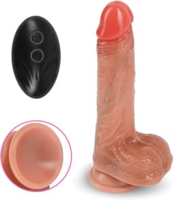 Eroticon Rocco Zelf Neukende Mini Sexmachine - 2 in 1 Dildo Vibrator - Sex Machine - Sex Toys Voor Vrouwen & Mannen - Unieke Zelf Neukende Vibo - Oplaadbaar - Draadloos - Neukmachine - Sexmachine - Fuckmachine - Siliconen - Incl. Afstandsbediening — thumbnail 1