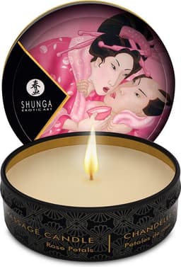 Shunga - Mini Massagekaars - Aphrodisia Rose Petals — thumbnail 1