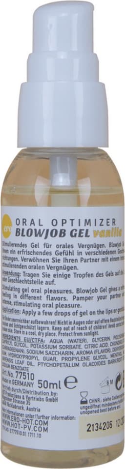 HOT Oral Optimizer - Deepthroat Gel - Vanilla - 2 fl oz / 50 ml — thumbnail 2