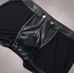 LekkerStout 2-Pack BDSM Boxershorts - Open Kruis - Zwart/Rood - Sexy Herenlingerie | XL | LS266 — thumbnail 3