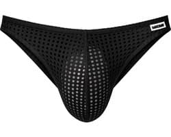 Barcode Berlin Reigi Brief Black - MAAT S - Erotisch Heren Ondergoed - Slip voor Man - Sexy mannen Slip