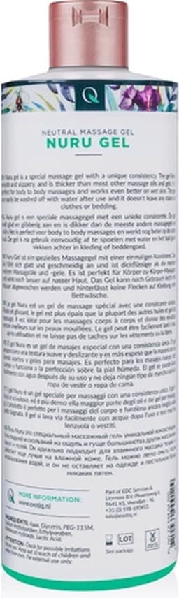 Exotiq - Nuru Gel - Massage Olie voor een Ontspannende Massage - Perfect voor Body to Body Massages - Eenvoudig af te Spoelen - 500 ml - Aqua — thumbnail 7