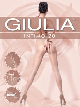 GIULIA Panty - Intimo 20 - Open Kruis Panty - Strippanty - Erotiek - 20 Den - XL - Daino (Beige) — thumbnail 6