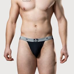 MM Sports The Original Swimmer/Jogger Jockstrap 1 inch Black - MAAT L - Heren Ondergoed - Jockstrap voor Man - Mannen Jock — thumbnail 9