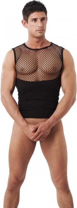 Amorable - Sexy Herenshirt - Fetish Party - Visnet details - maat M/L — thumbnail 3