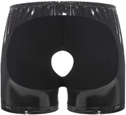 BamBella ® - Boxer short Maat L/XL Datex Zwart (Latex en stof SM kleding BDSM erotische heren kleding ondergoed lingerie onderbroek — thumbnail 3
