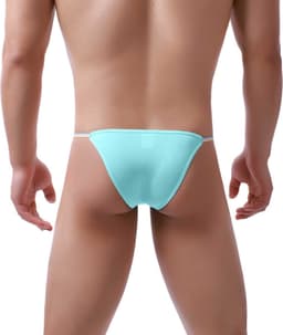 Slip-Heren-Sexy-Color-Mannen-Goedkoop-Doorschijnend-Touwtjes-Opwindend — thumbnail 2