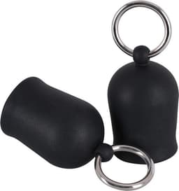 LOUZIR Siliconen Tepel Zuigers met O-ringen voor Sensuele Borsten – Zwart — thumbnail 1