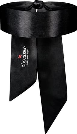 Obsessive Satijnen Lint - Blinddoek - Zwart — thumbnail 3