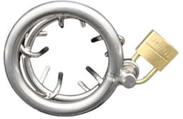 Nooitmeersaai - Kuisheidkooi met hangslotje - Metaal - Zilver - 45mm — thumbnail 5