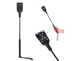 BDSM Tikzweepje met Studs - Spanking Paddle 48 cm - Sex Toys voor Koppels - Erotische Zweep PU Leer