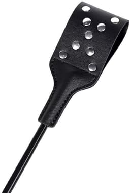 BDSM Tikzweepje met Studs - Spanking Paddle 48 cm - Sex Toys voor Koppels - Erotische Zweep PU Leer — thumbnail 3