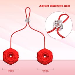 Daity Vibrator tepelklemmen met 9 vibratiestanden, vibratie voor vrouwen, seksspeeltje voor vrouwen met app-bediening, vibratorsets, seksspeeltje voor stellen, extreme seks, SM tepelstimulator — thumbnail 2