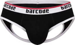 Barcode Berlin Maxime Backless Brief Black - MAAT S - Erotisch Heren Ondergoed - Slip voor Man - Sexy mannen Slip — thumbnail 1