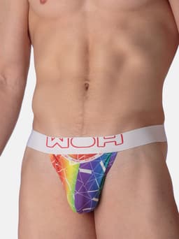 WOH heren microfiber G-string rainbow multi — thumbnail 4