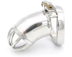 Nooitmeersaai - Peniskooi met slot - Metaal - Zilver - 40mm