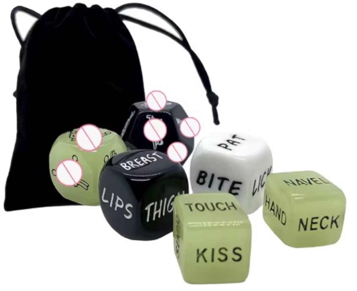 Erotische Dobbelstenen Deluxe - Sex Dice - Sex Dobbelstenen - Voorspel - Glow in the Dark - 36 Opties - Cadeau — afbeelding 1