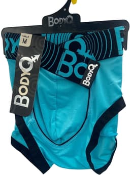 BodyQ Sexy Heren Boxershort – Aqua/Zwart – Erotische Herenlingerie – Maat S — thumbnail 2