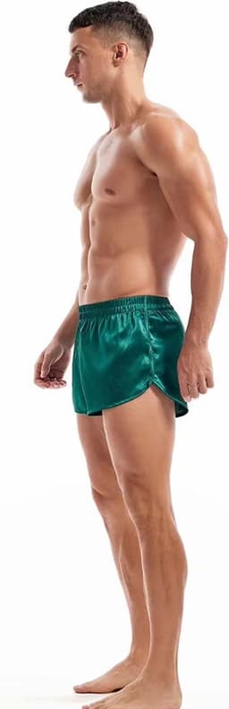 Sexy Heren Ondergoed Short – Glanzend Satijnachtig Comfort met Verleidelijke Look — thumbnail 4