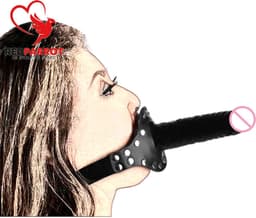 Dildo Gag - Penisvorm knevel - Externe dildo - BDSM - Dominantie - Submissie - Intiem — thumbnail 1