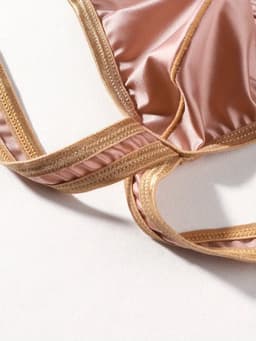 Sexy Ice Silky Jockstrap - Rosé Goud - Zijdezachte Stretch - Maat XL | LS060 — thumbnail 5
