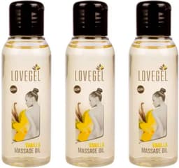 Lovegel - Erotisch massage olie - Vanille - 100 ml - 3 Stuks — thumbnail 1