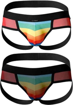 Cut4Men - Jockstrap Herenslip - Rainbow - Maat M — thumbnail 6